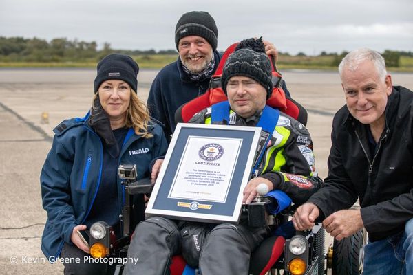 Security manufacturer supports terminally ill man to achieve Guinness World Record