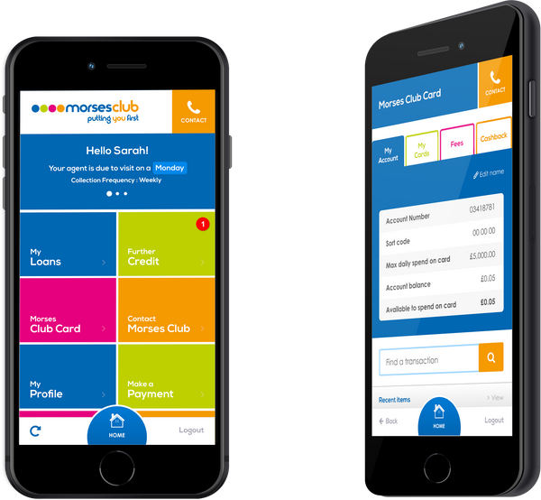 Ascensor evolve customer portal loan app for home credit provider Morses Club