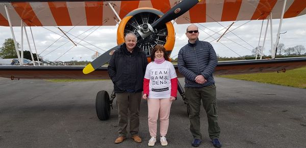 Julie flies high for the Kirkwood Hospice