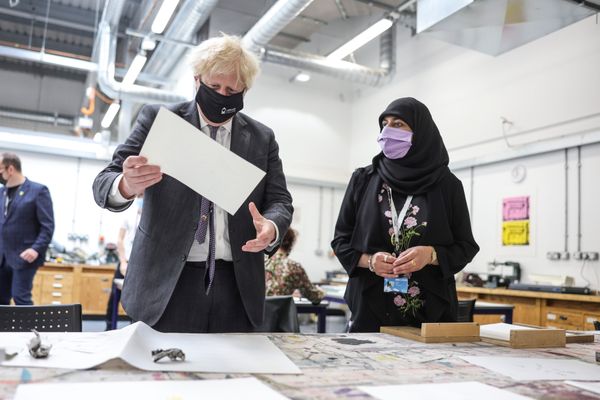 Prime Minister Boris Johnson visits Kirklees College