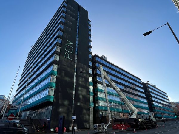 Sheffield city centre's largest sign installed on Pennine Five