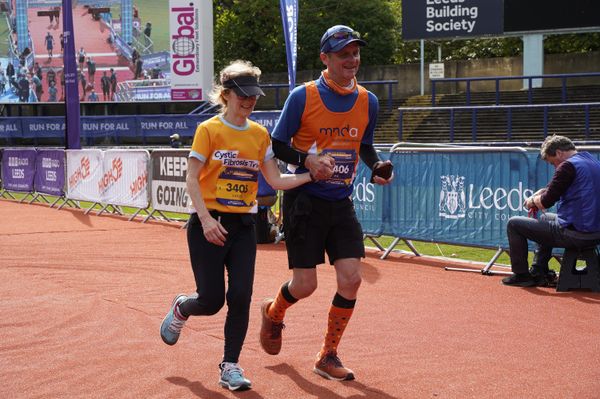 Chadwick Lawrence raised £2080 running the inaugural Rob Burrow Leeds marathon