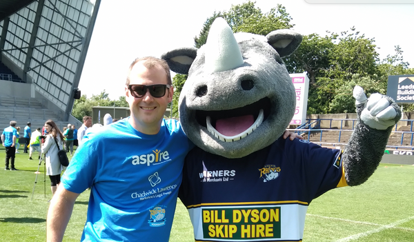 Chadwick Lawrence supports the Leeds Rhinos Foundation