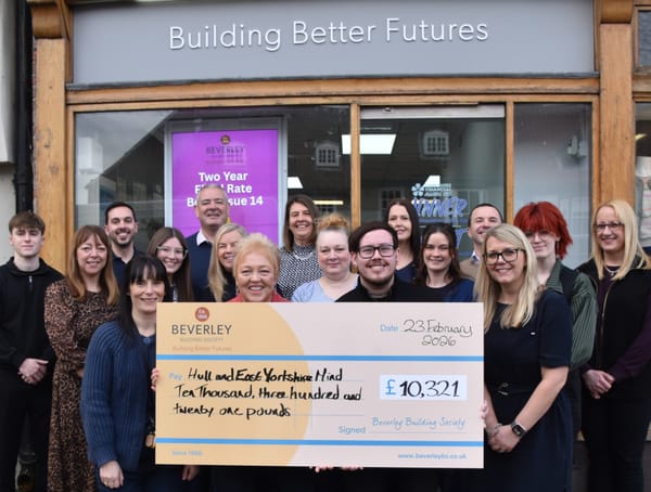 Beverley Building Society raises over £10,300 to support mental health